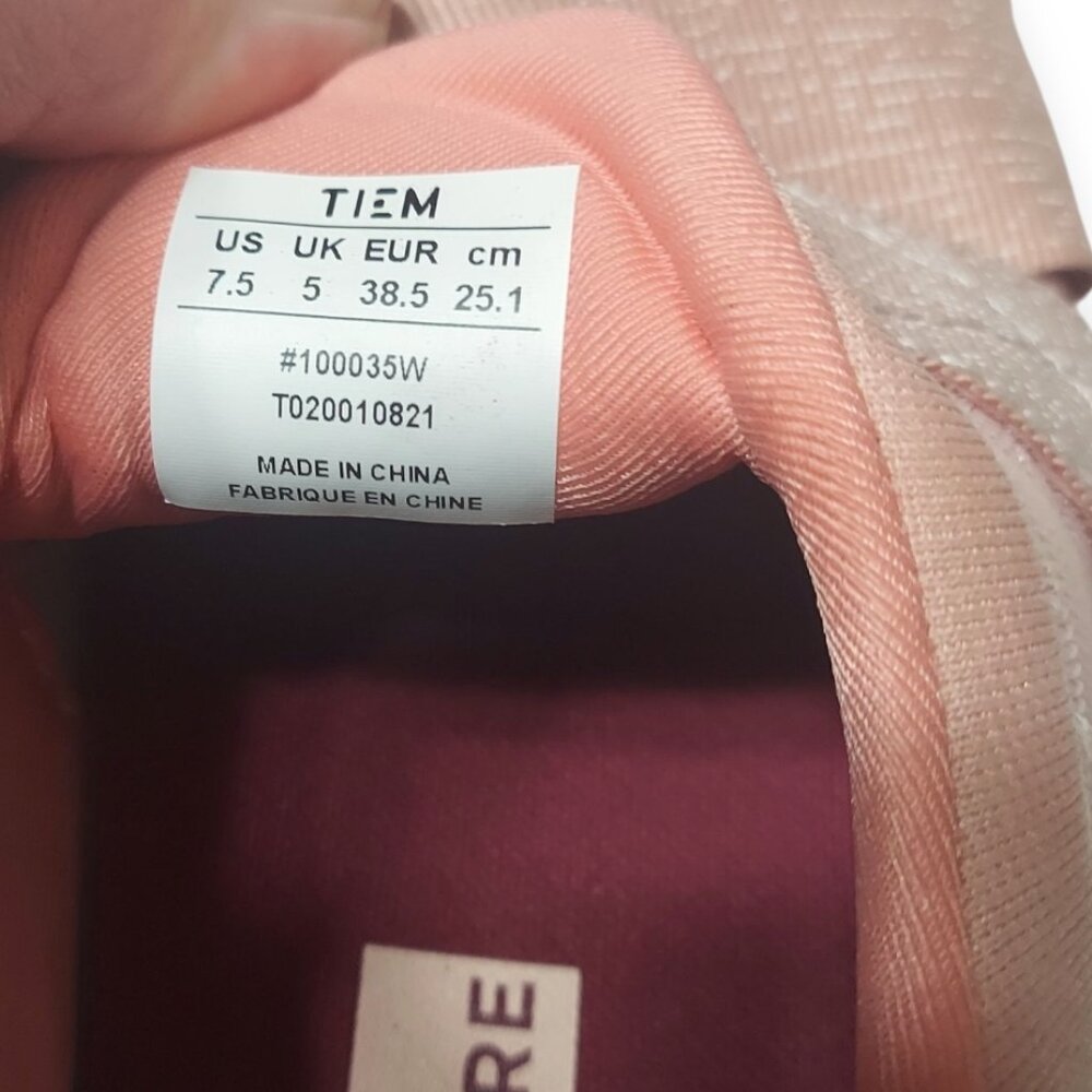 TiemCore Latus Studio Shoes Womens Size7.5 Cross Training Sneaker Pink Slip On - Picture 7 of 7